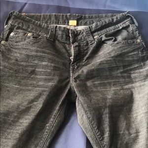 True Religion Black Corduroy Pants